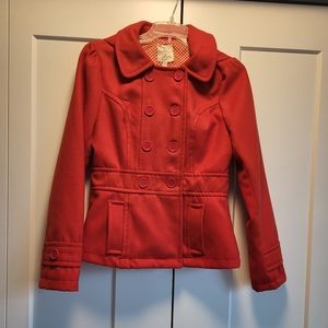 Stylish Women's Tulle Pea Coat